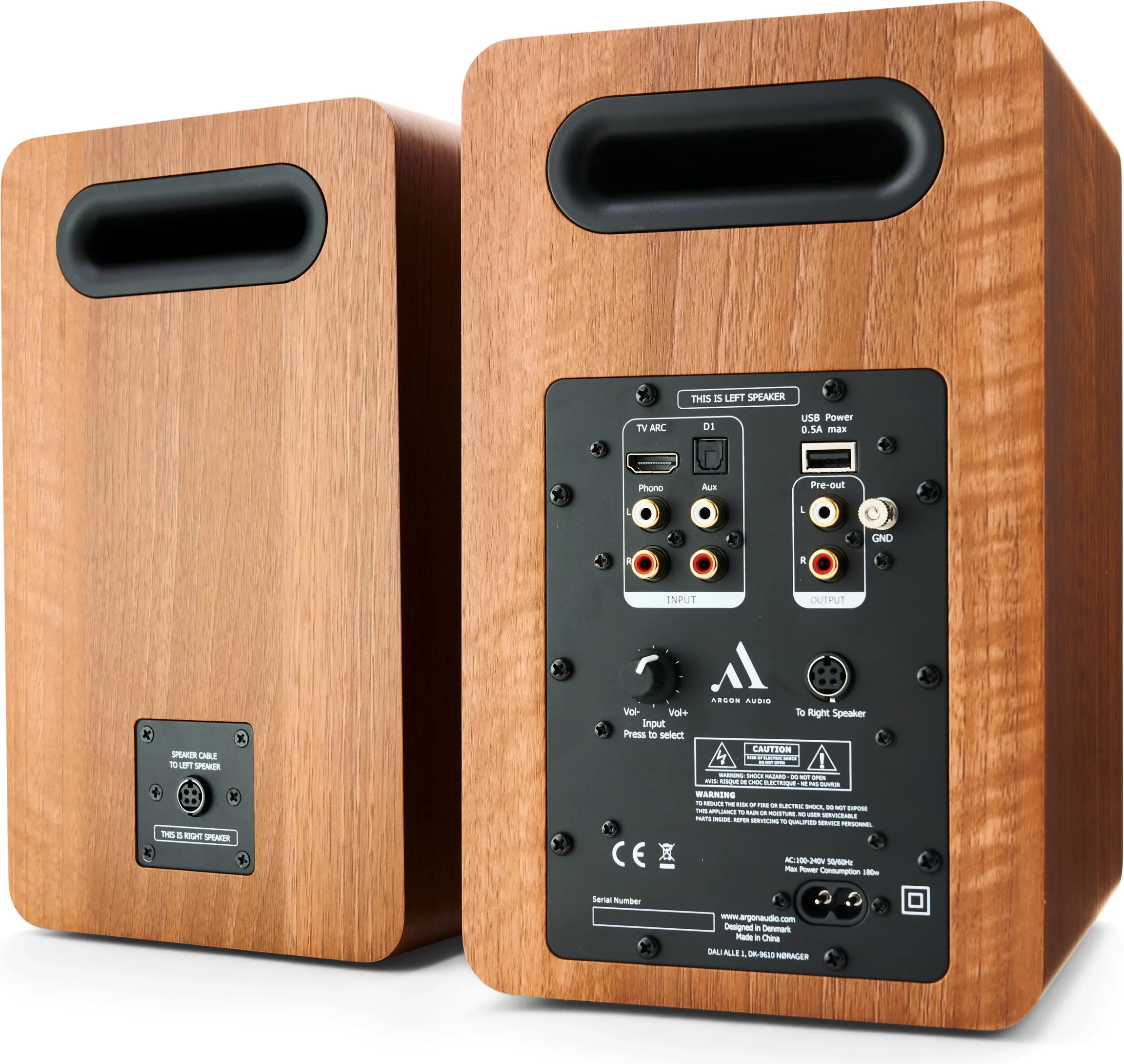 Argon Audio Fenris Active A5 Noyer Enceintes sans fil hi-fi