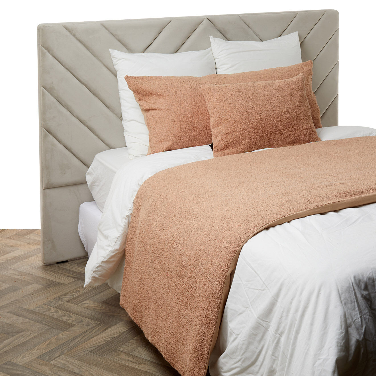 Haomy Housse de coussin bouclette Erode cimarron - 45x45 cm