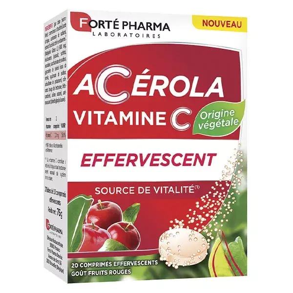 Forté Pharma Acerola Vitamina C Natural 20 comprimidos efervescentes
