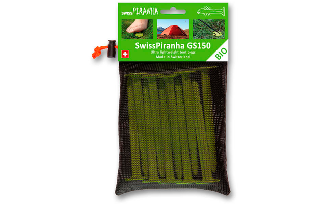 SwissPiranha GS150 Zelthering grün 15 cm