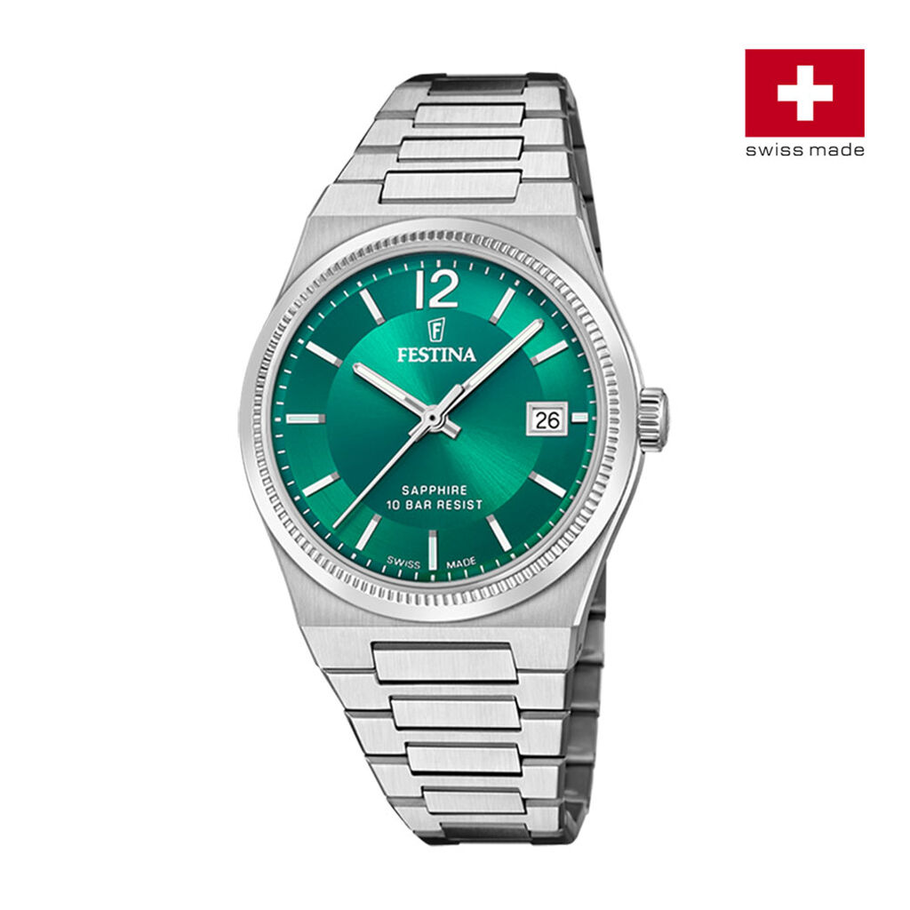 Montre Festina Swiss Made Vert