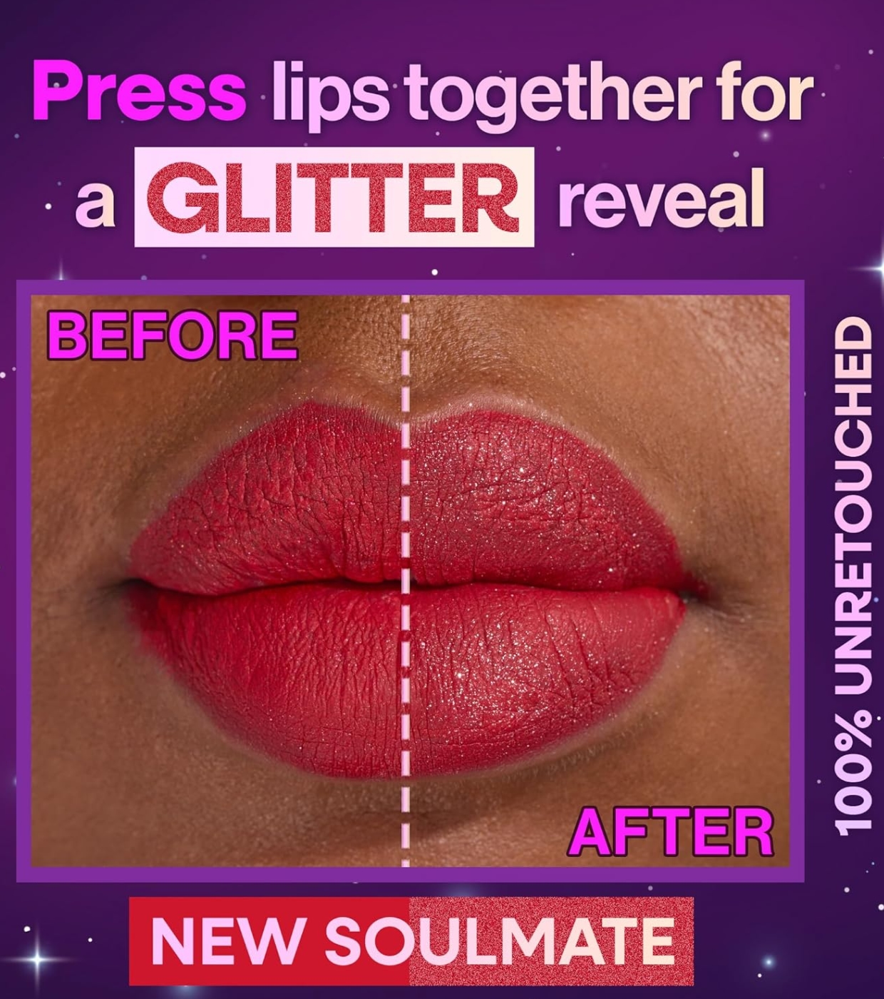 Wet n Wild - Batom líquido com brilho Mega Glitter - New Soulmate