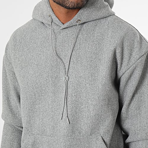Sweat Capuche Gris Chiné