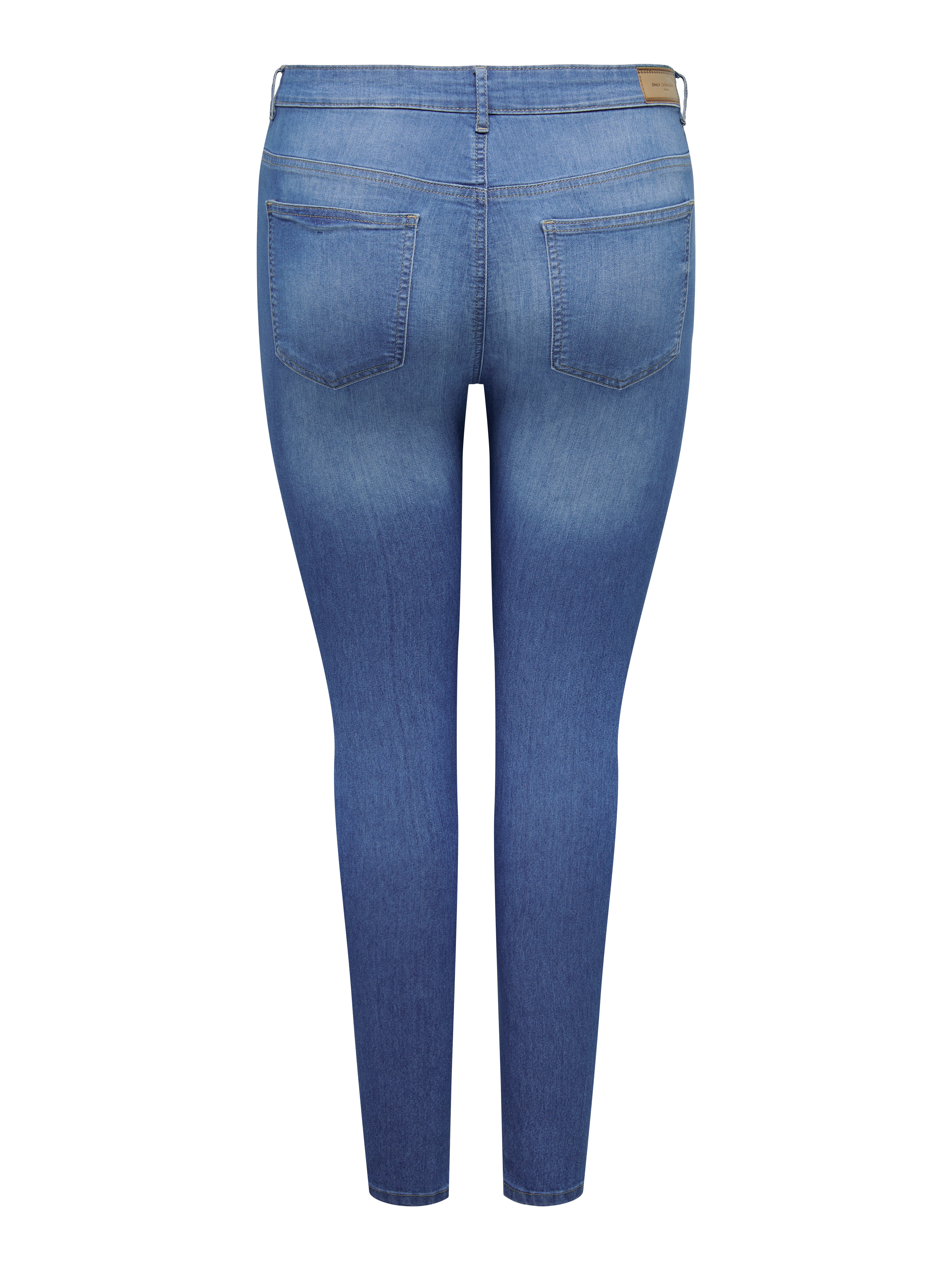 CARFLAKE Hohe Taille Skinny Fit Jeans Medium Blue Denim