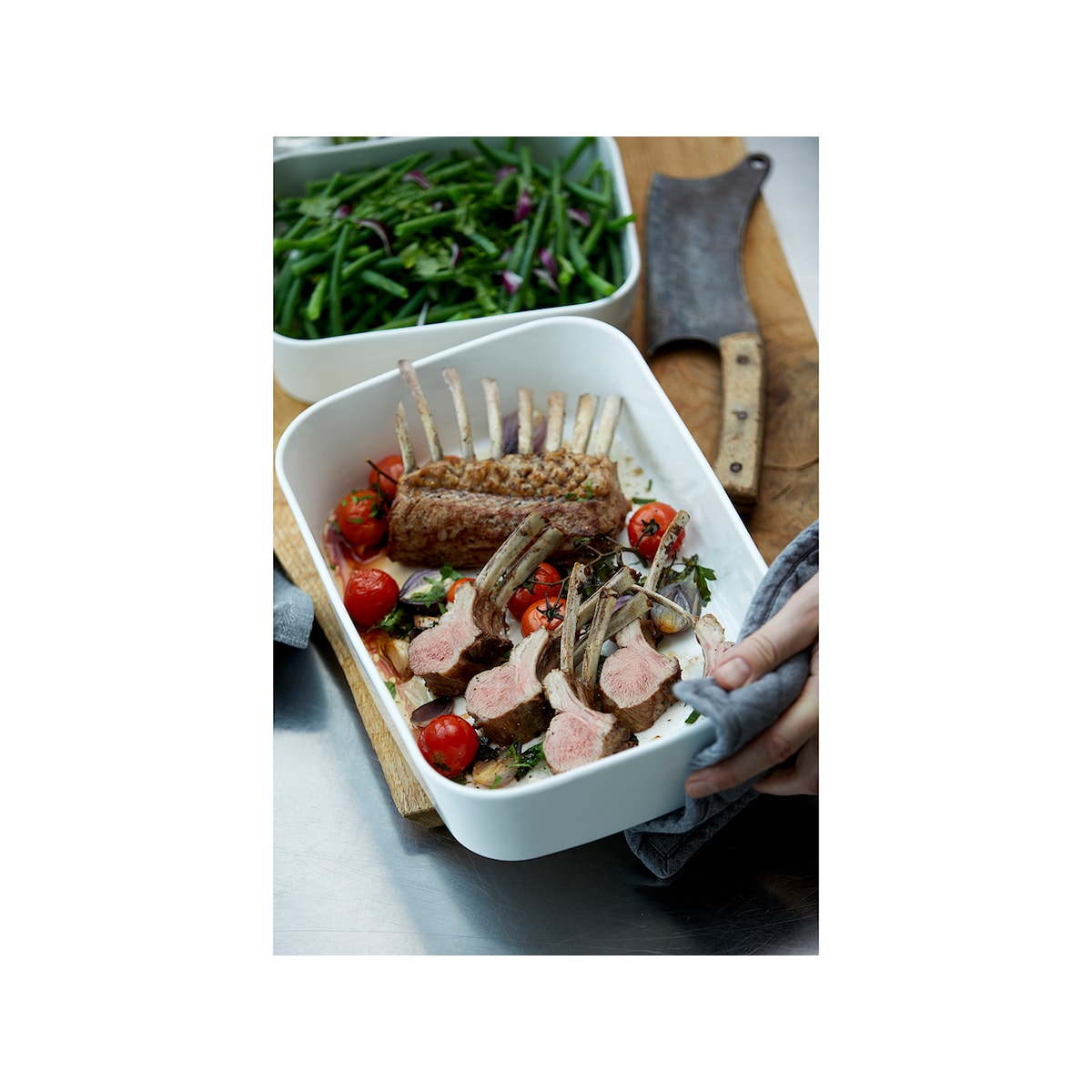 Rosti Modula Dish 35 x 25 x 8 cm White