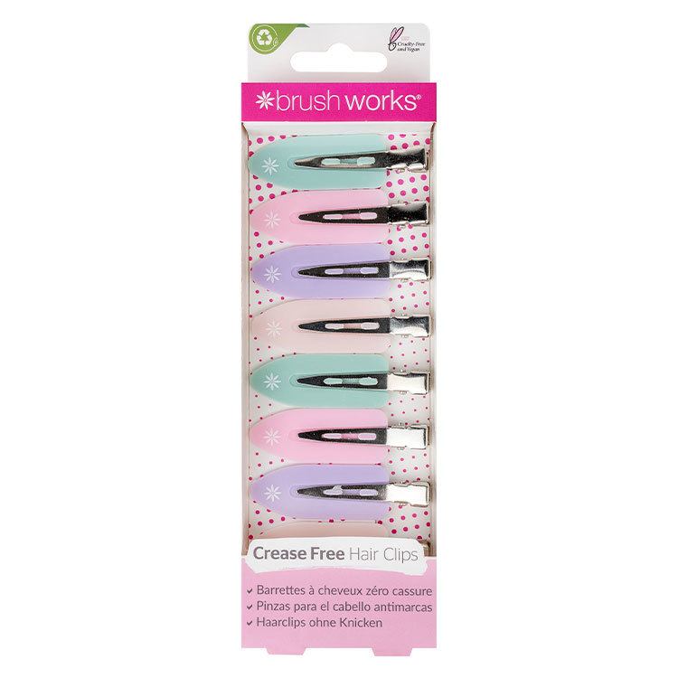 Brushworks No Crease Hair Clips 8pcs