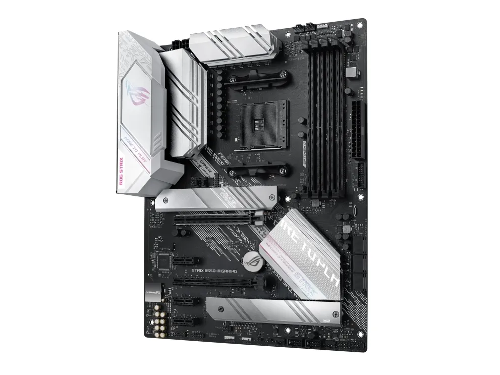 ASUS ROG STRIX B550-A GAMING - Bundkort - ATX - Socket AM4 - AMD B550 Chipset - USB-C Gen2, USB 3.2 Gen 1, USB 3.2 Gen 2 - 2.5 Gigabit LAN - onboard grafik (CPU påkrævet) - HD Audio (8-kanaler)