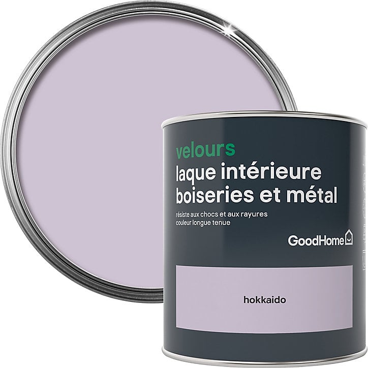 Laque boiseries et métal GoodHome Hokkaido Velours 0,75L