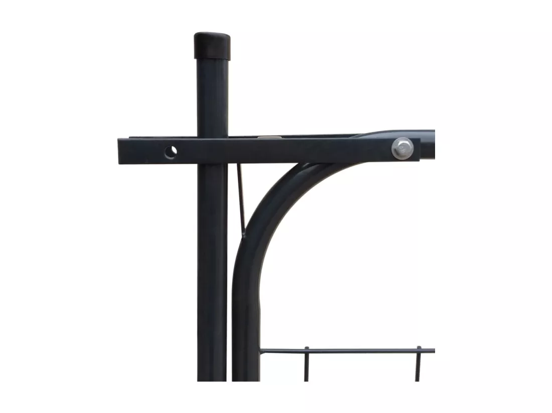 Portail de cl?ture de jardin 100 x 100 cm Anthracite