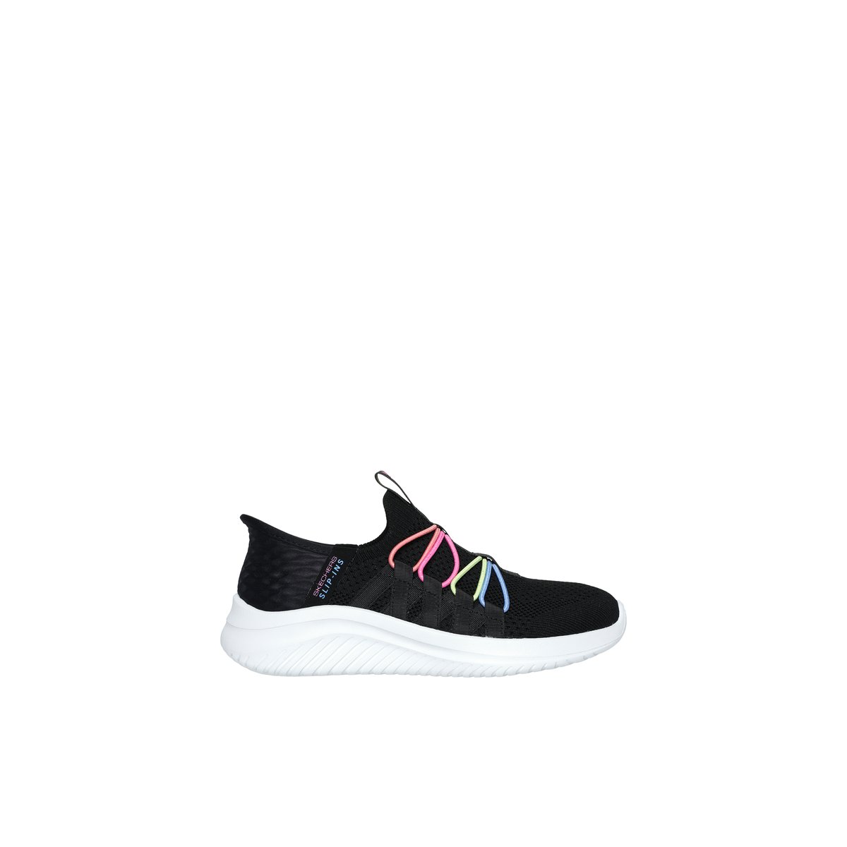 2X les points-Ultraflex-jg-Baskets - Talon plat - Noir