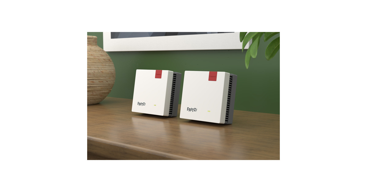 FRITZ!Mesh Wi-Fi Set 1700 duopack Edition International repeater  (Wit, 2 stuks, Wi-Fi 7, 3600 Mbit/s)