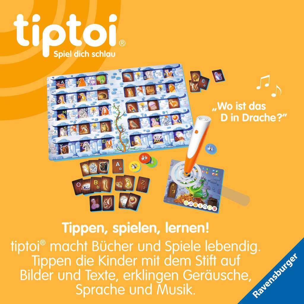 Ravensburger Spiel tiptoi® Schatzsuche in der Buchstaben-Burg