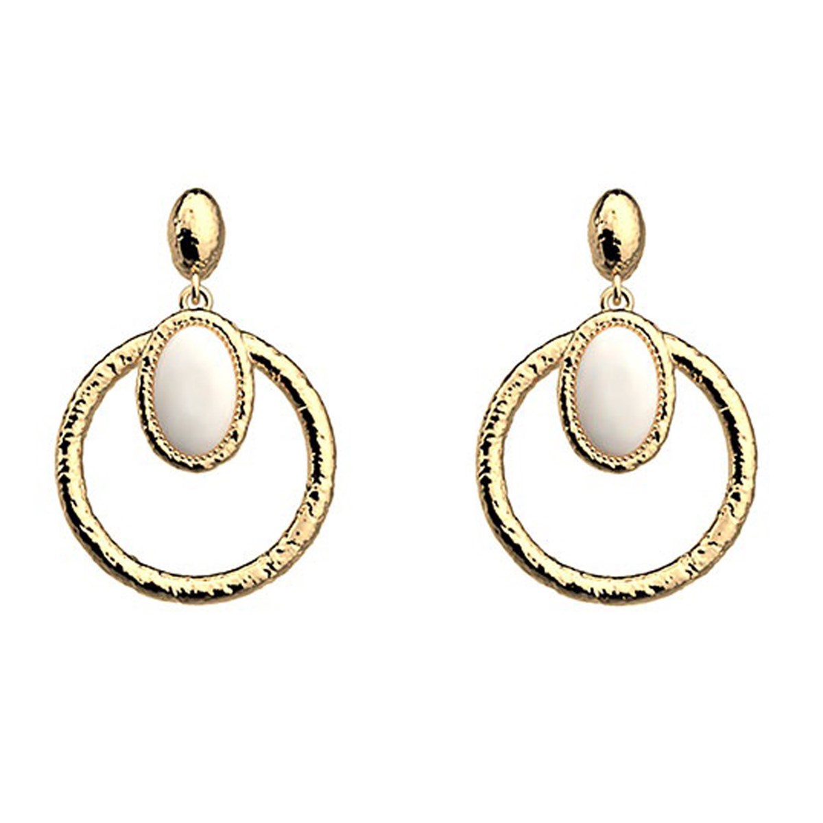 Boucles d'oreilles Les Georgettes Mirage Précieusesdorées 25mm