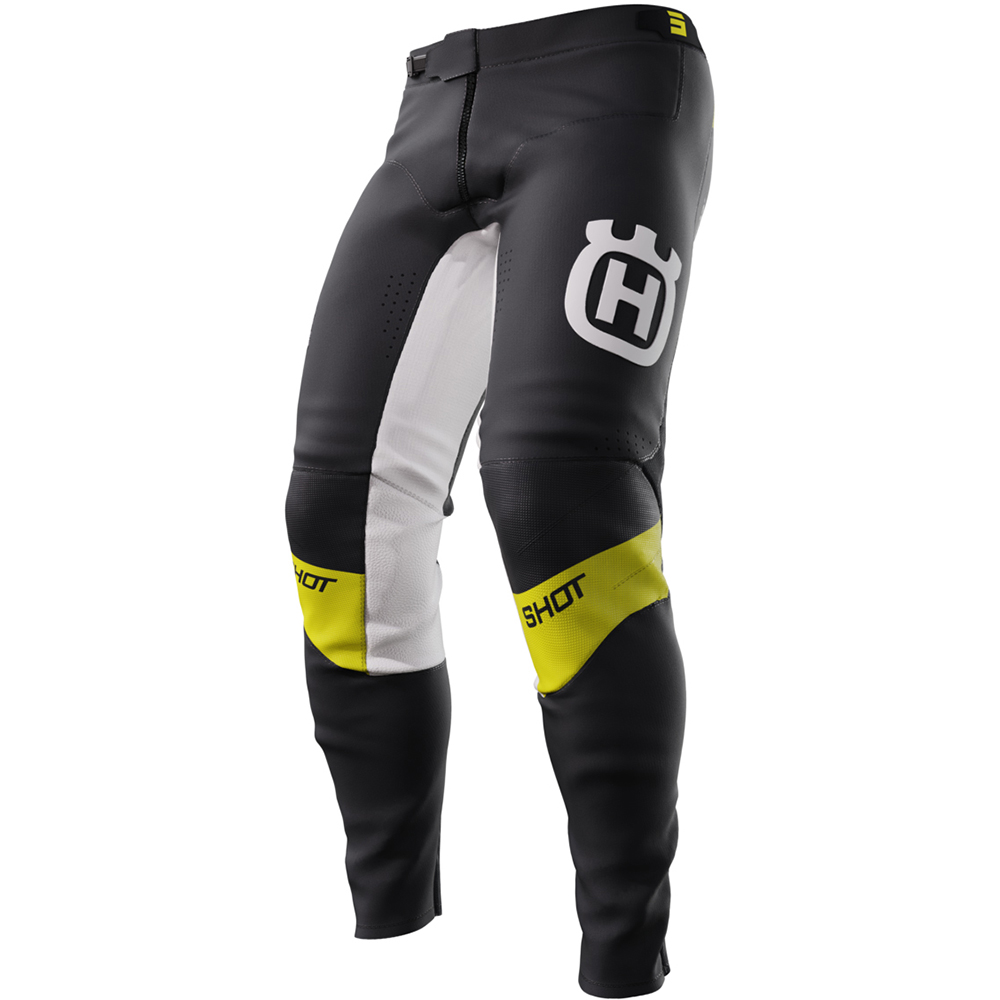Shot - Pantalon Aerolite Husqvarna 2024 - Edition limitée Noir / Blanc