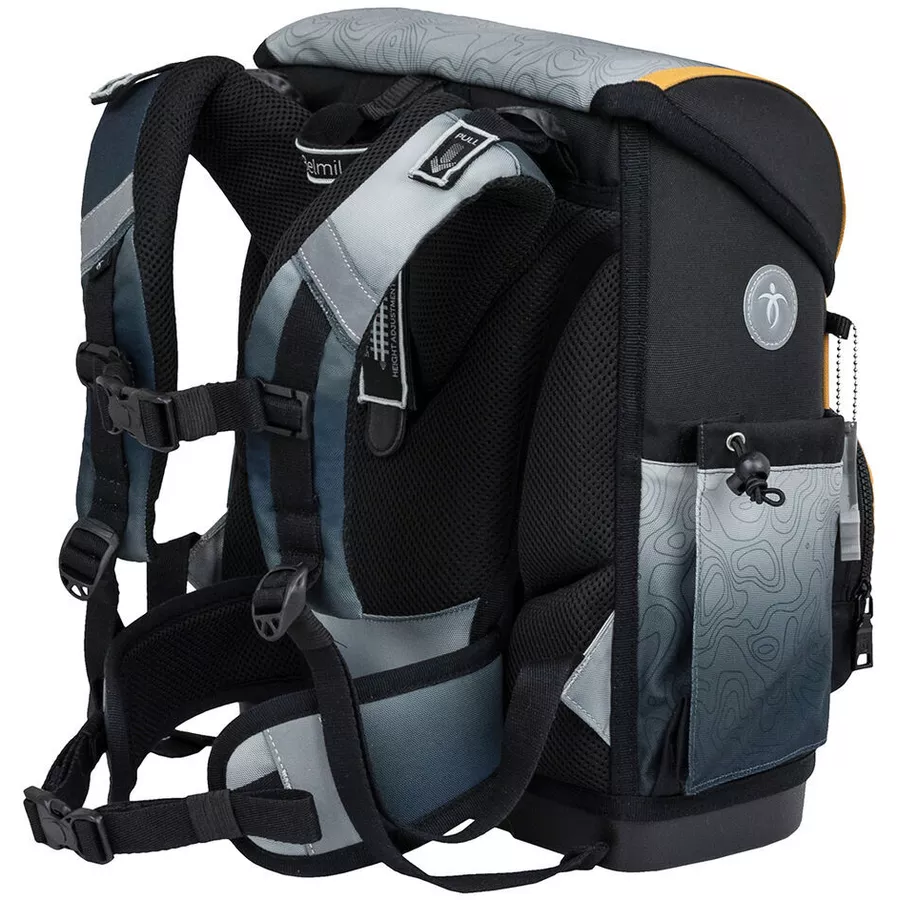 Belmil Schulranzen Premium Compact Plus Set 5-teilig Black Grey