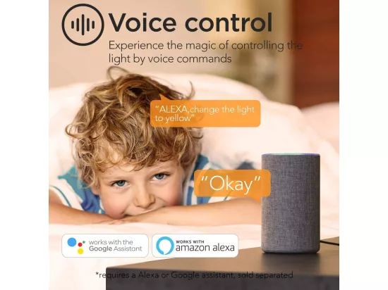 Anten Smart Plafonnier LED 24W(Ø 30cm)|Rétroéclairage RGB| Température de Couleur Réglable de 3000-6500K |Compatible avec Alexa/Google Assistant,Noir