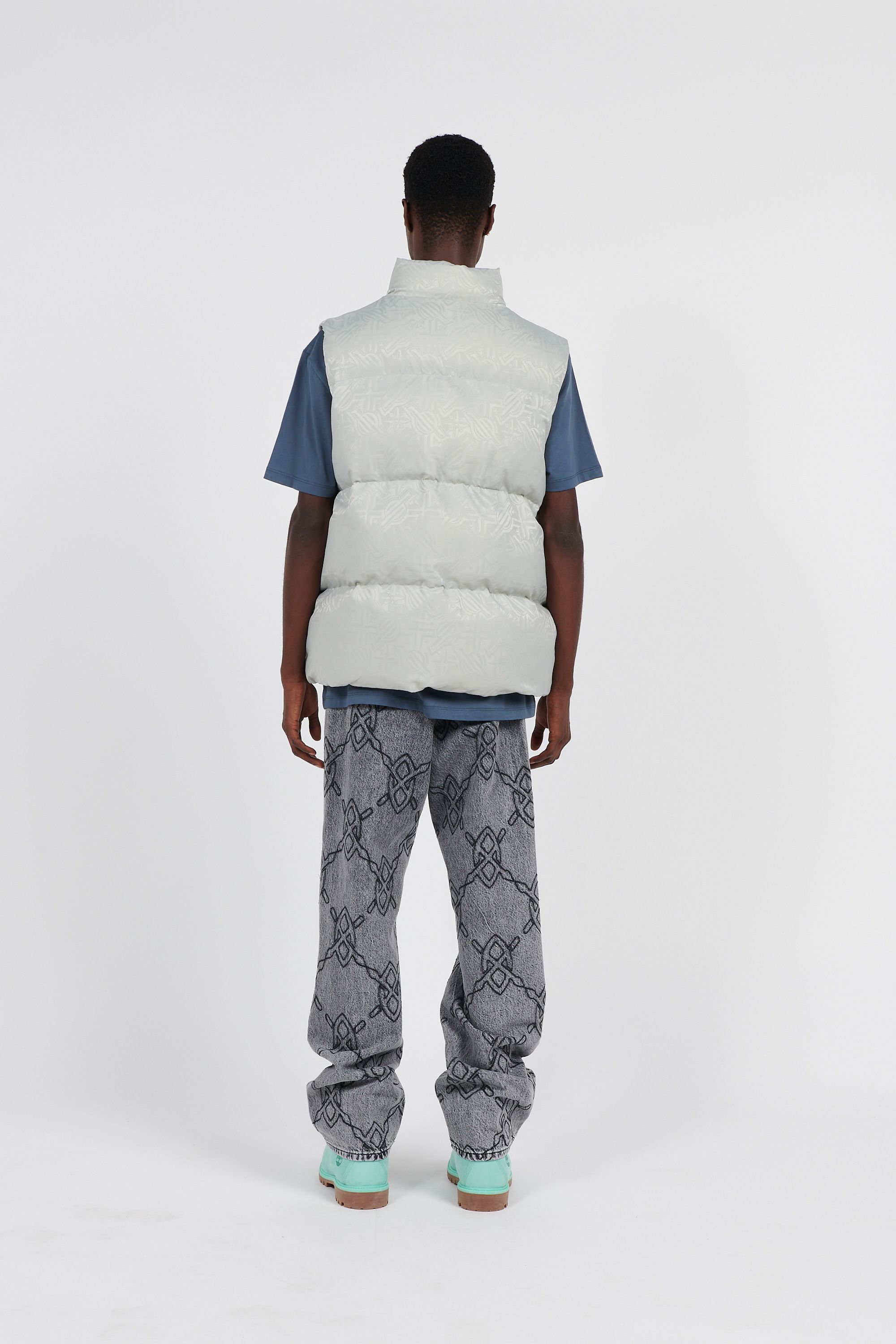 Daily Paper Doudoune riyo vest Gris