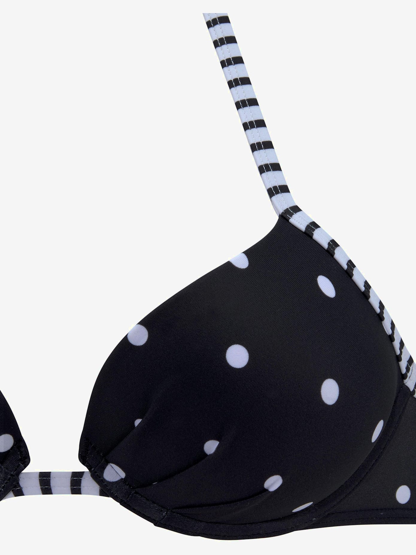 Haut de bikini push-up motif à pois tendance