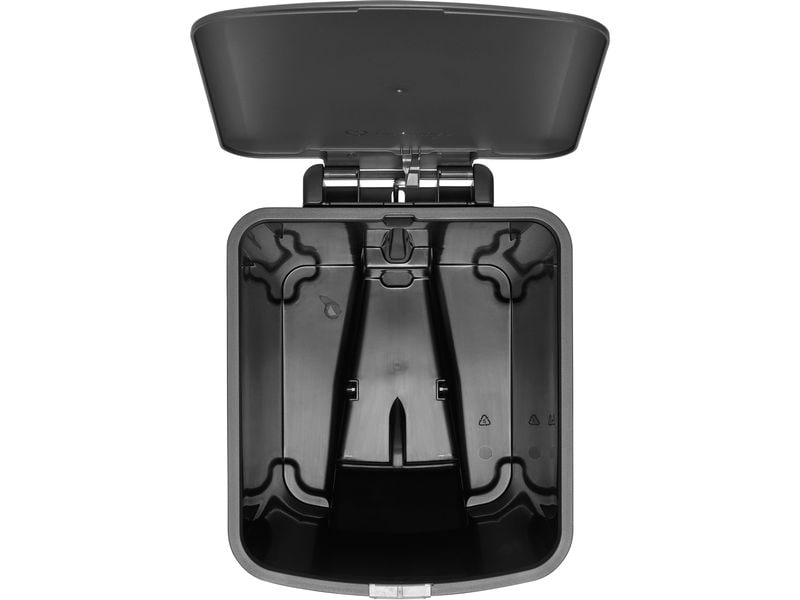 Brabantia Recyclingbehälter StepUp 25 l, Dunkelgrau Treteimer für Recycling Materialien