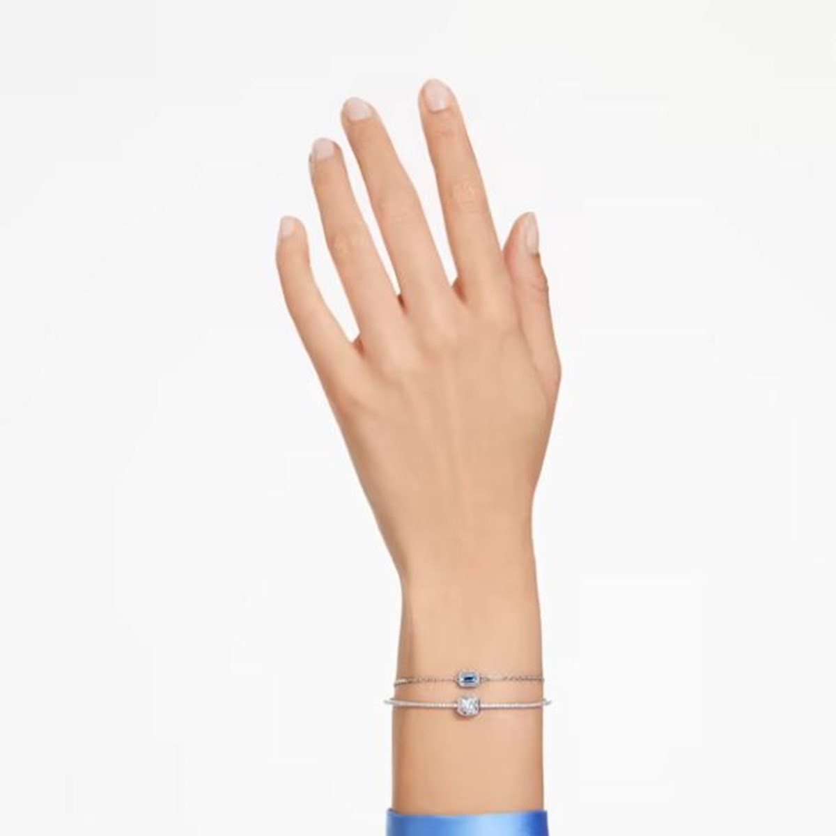 Bracelet-jonc Swarovski Stilla Blanc et bleu