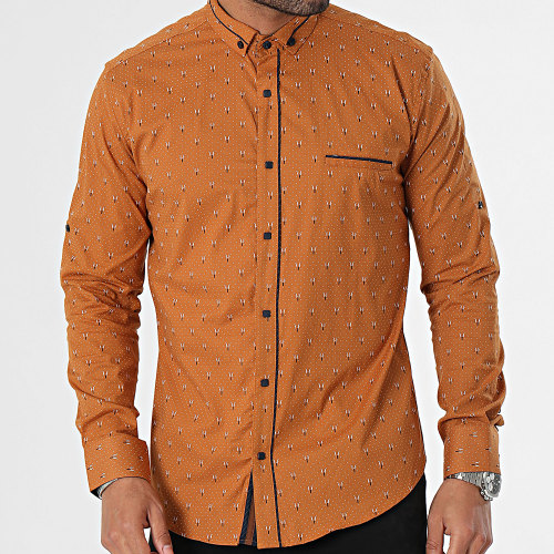 Chemise Manches Longues Camel