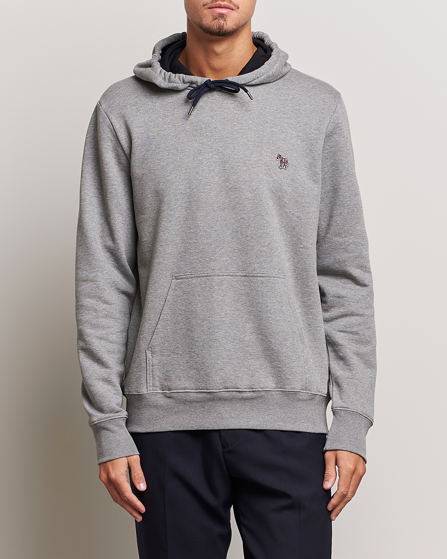 PS Paul Smith Zebra Organic Cotton Hoodie Grey Melange