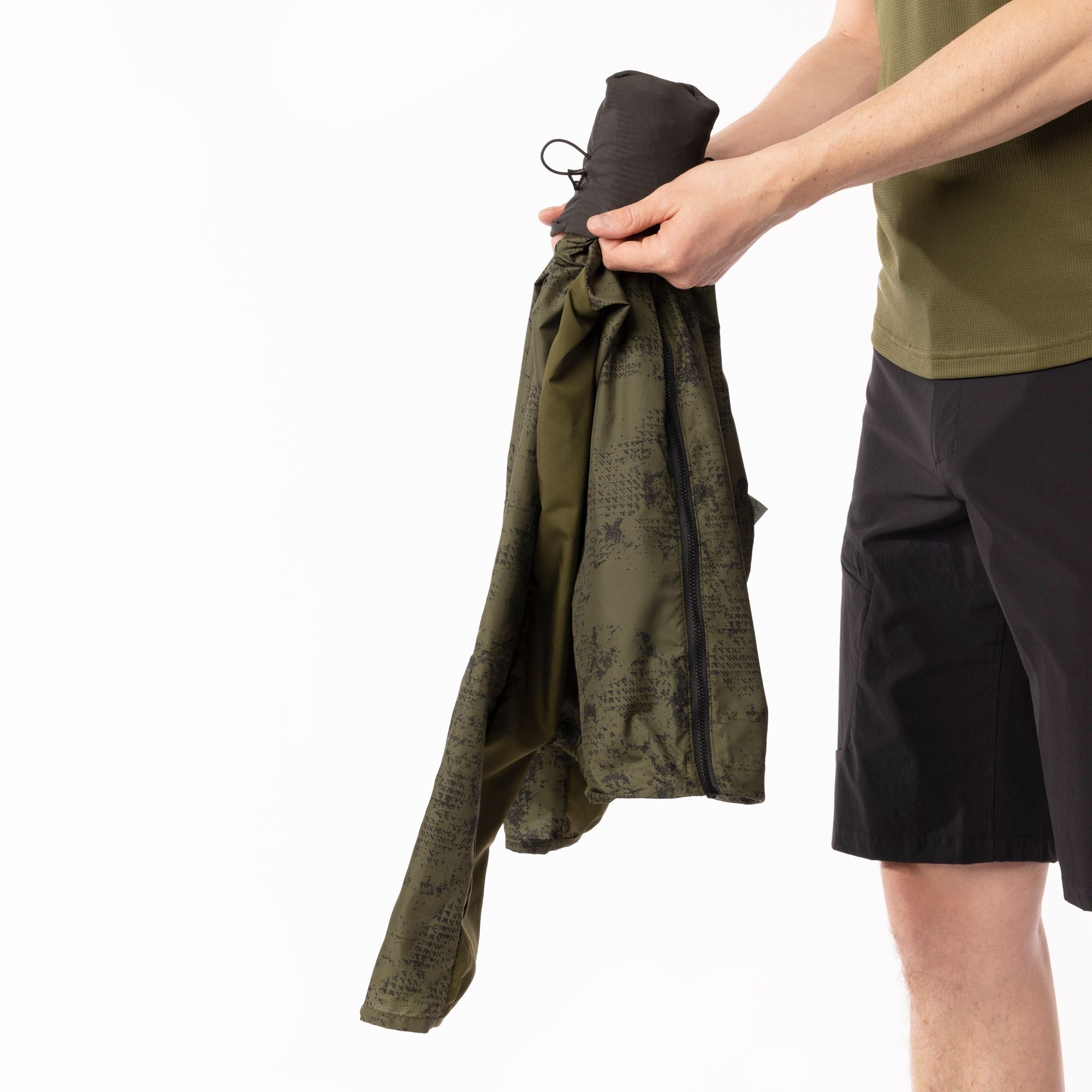 SCOTT Explorair Light Windbreaker cykeljakke hay green/fir green herre