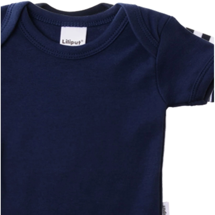 Liliput Amineckbody 2er-Pack blau, blau-weiß