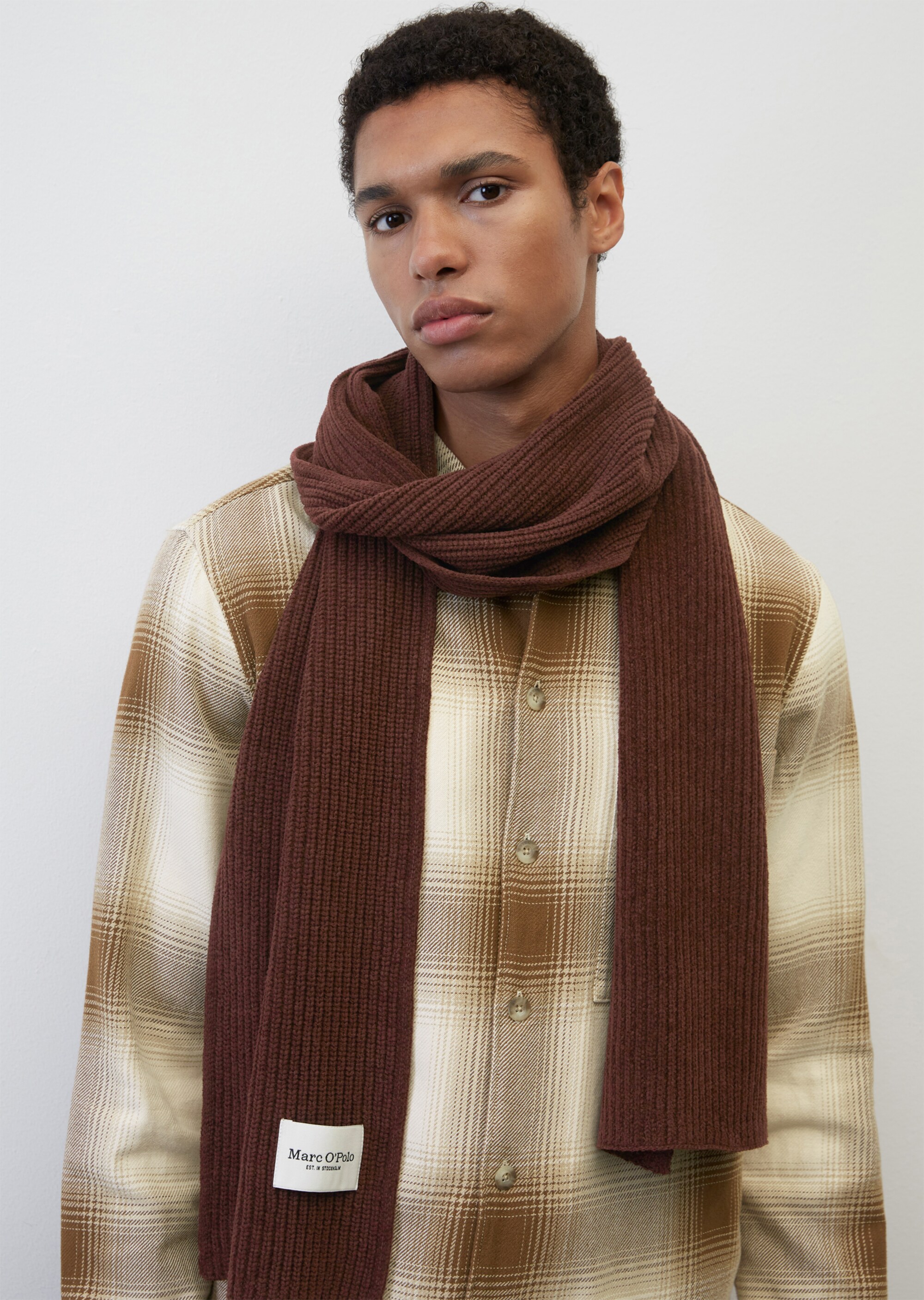 Strickschal aus reiner Bio-Baumwolle