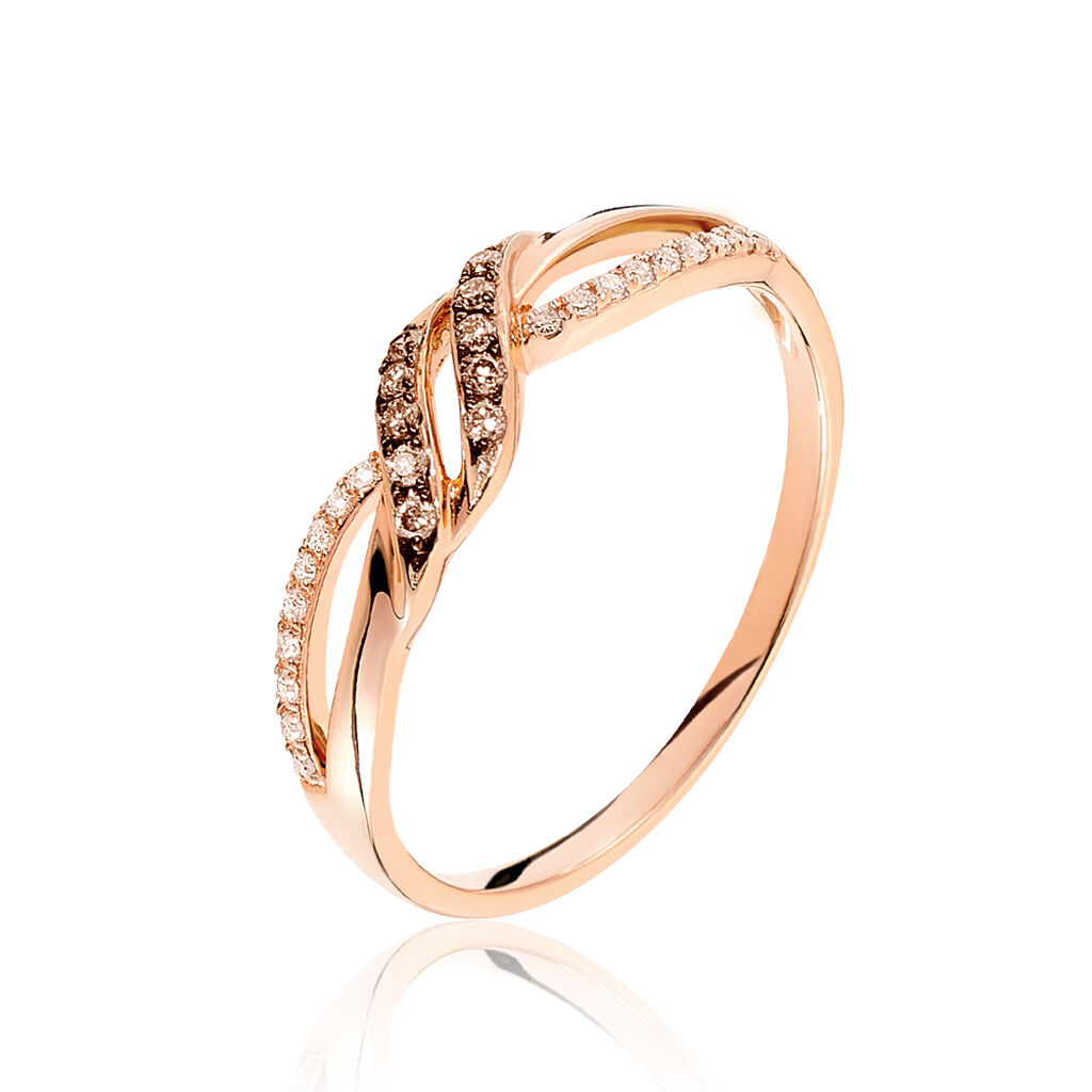 Bague Edem Or Rose Diamant