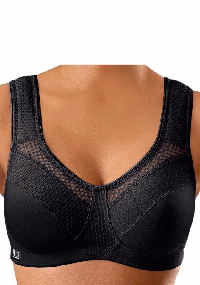 H.I.S Sport-BH , ohne Bügel aus schnell trocknendem COOLMAX®-Material