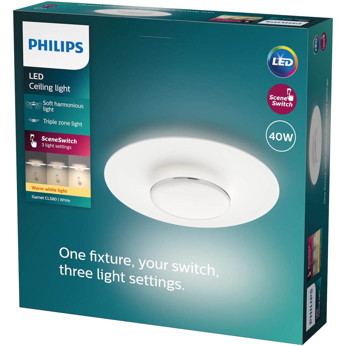 Philips Garnet taklampe 40W