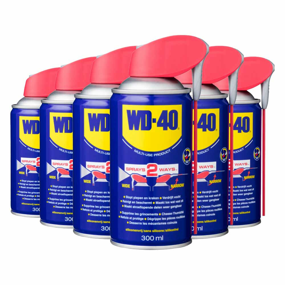 6x WD-40 Multi-Use Product Smart Straw® Multispray300 ml