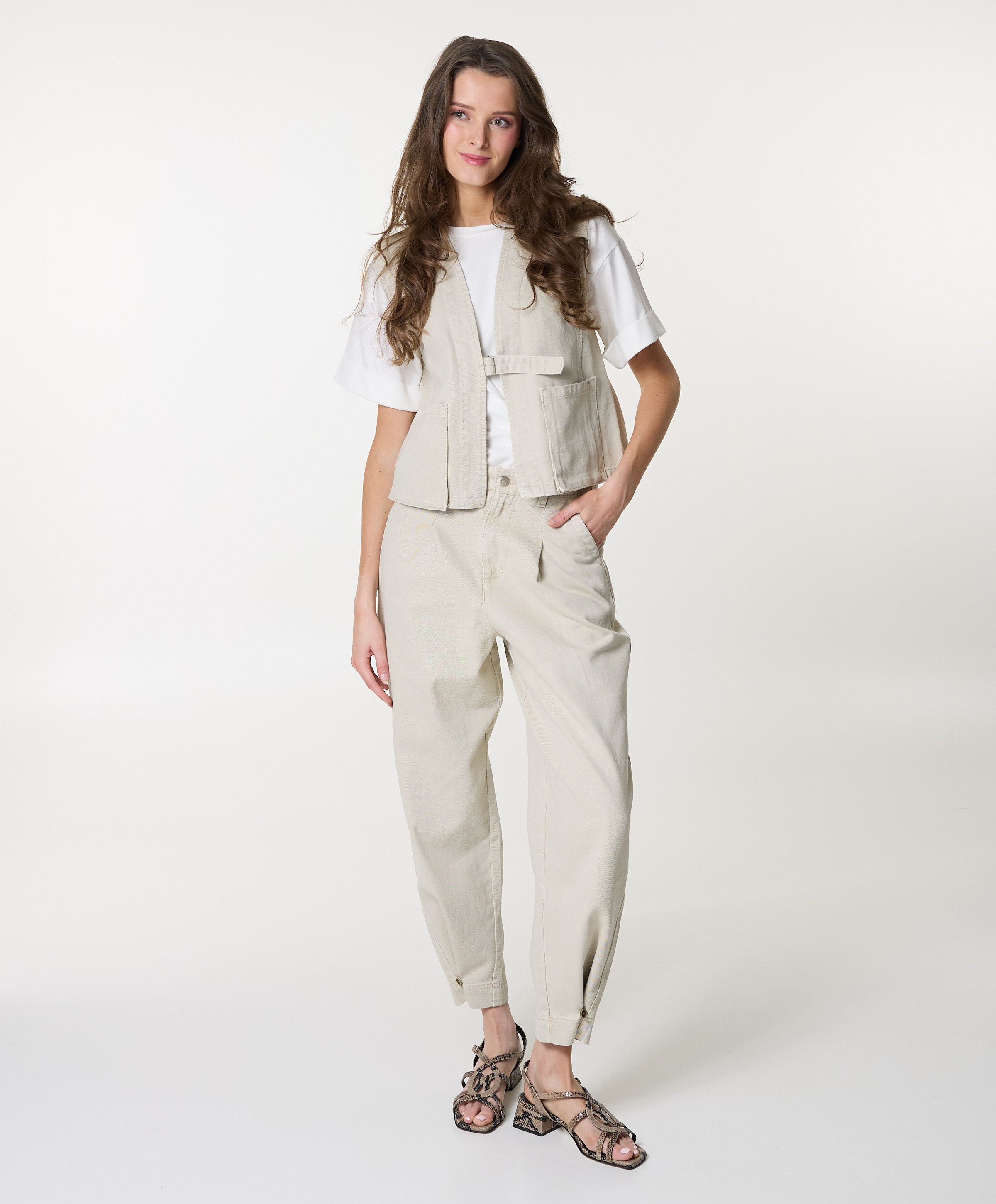 Aimée the Label dames jeans beige