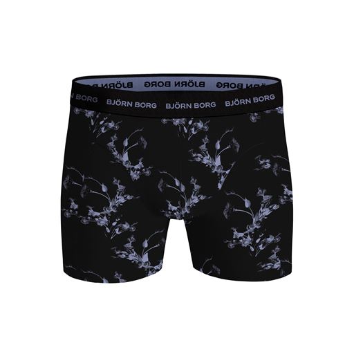 Björn Borg Cotton Stretch 3-pak Boxershorts, Sort/Blå/Print, XL