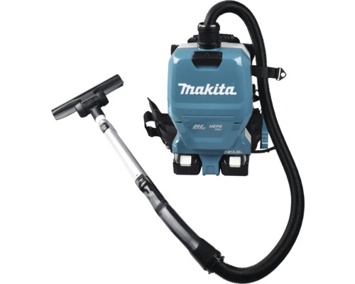 Makita DVC261ZX15 2x18V snoerloze handstofzuiger met rugzak, zonder accu en lader, inclusief 2 mondstukken en filter