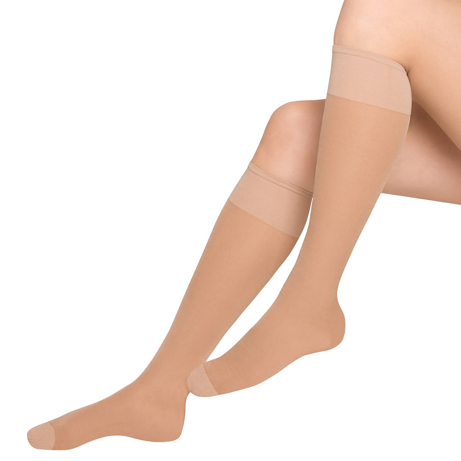 Janastyle Damen-Stützkniestrümpfe 3 Paar