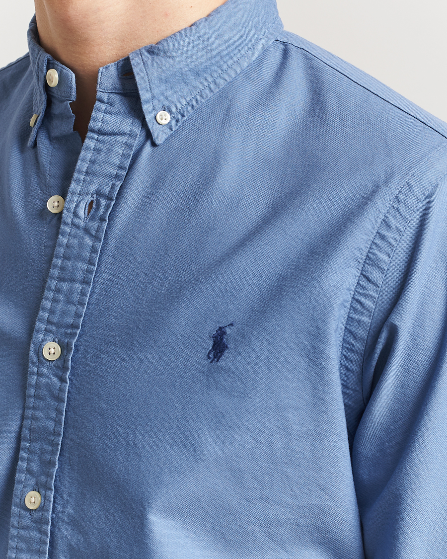Polo Ralph Lauren Slim Fit Garment Dyed Oxford Shirt Bastille Blue