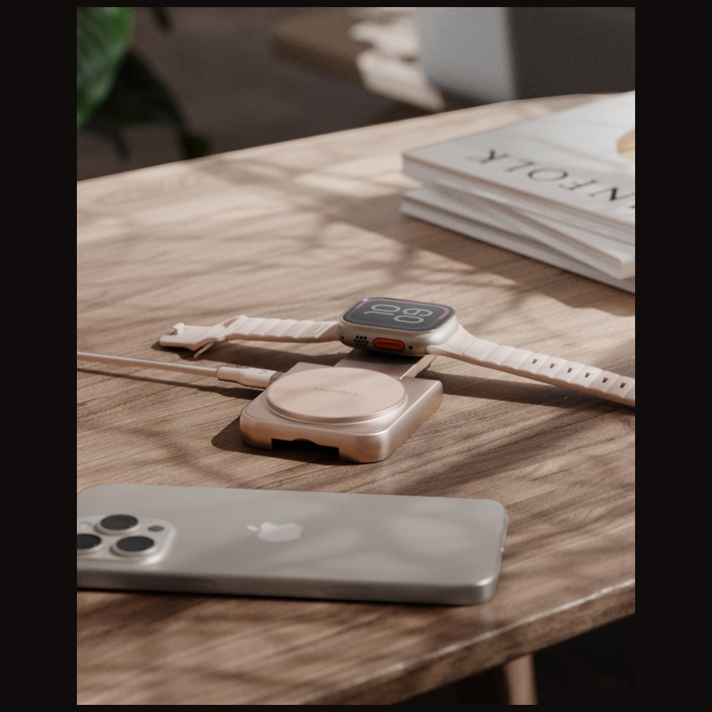 (17.5W) 2in1 Magduo MagSafe Ladegerät Qi2 Wireless Charger Faltbare Ladestation (MAG-DUO-GUN) - Schwarz