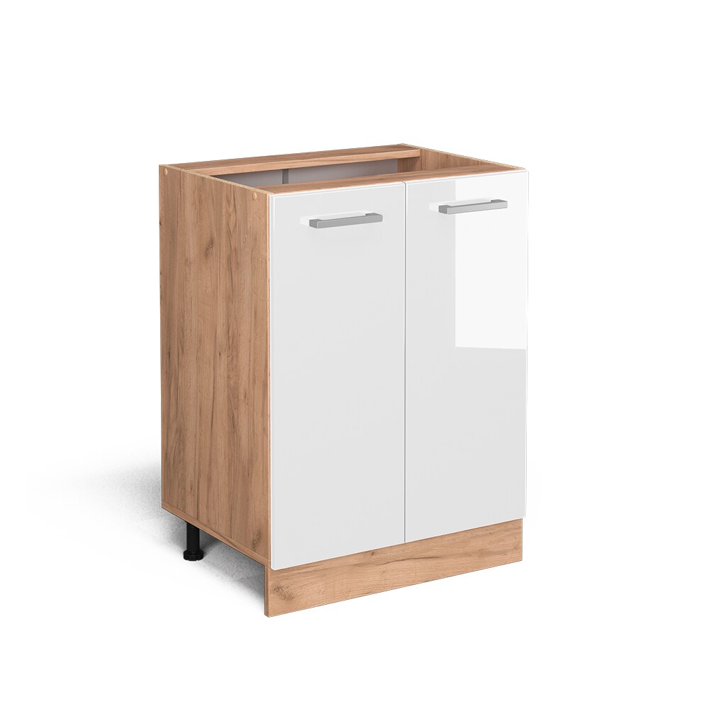 Vicco Unterschrank Küchenschrank Küchenzeile R-Line 60 cm Goldkraft Weiß