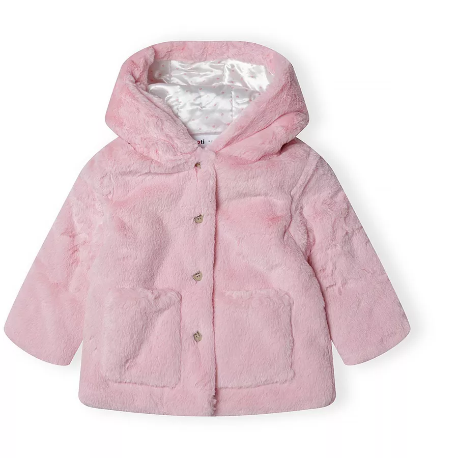 MINOTI Fellimitatjacke Hellrosa