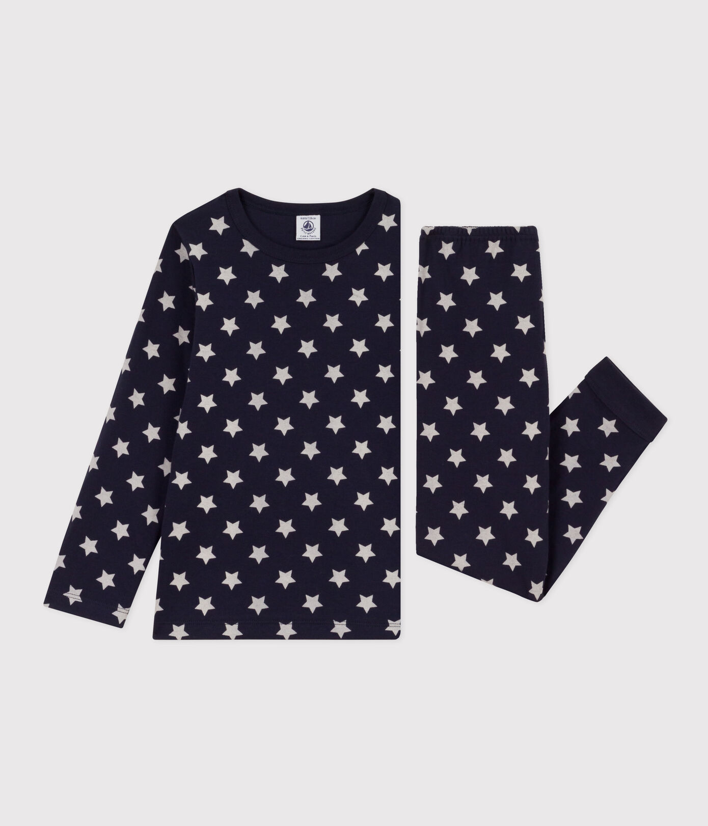 Pyjama étoiles en tubique petite fille/petit garçon