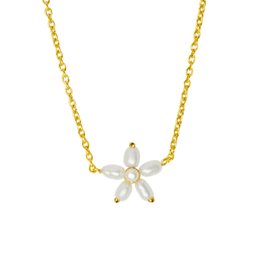 byBiehl Pearl Signatur Halskæde, Gold Plated Silver, 45 cm