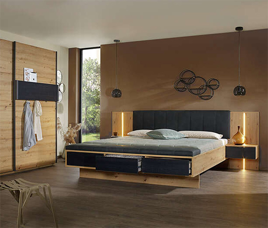 rauch Bettanlage »Apollon«, ca. 180 x 200 cm, Eichenoptik