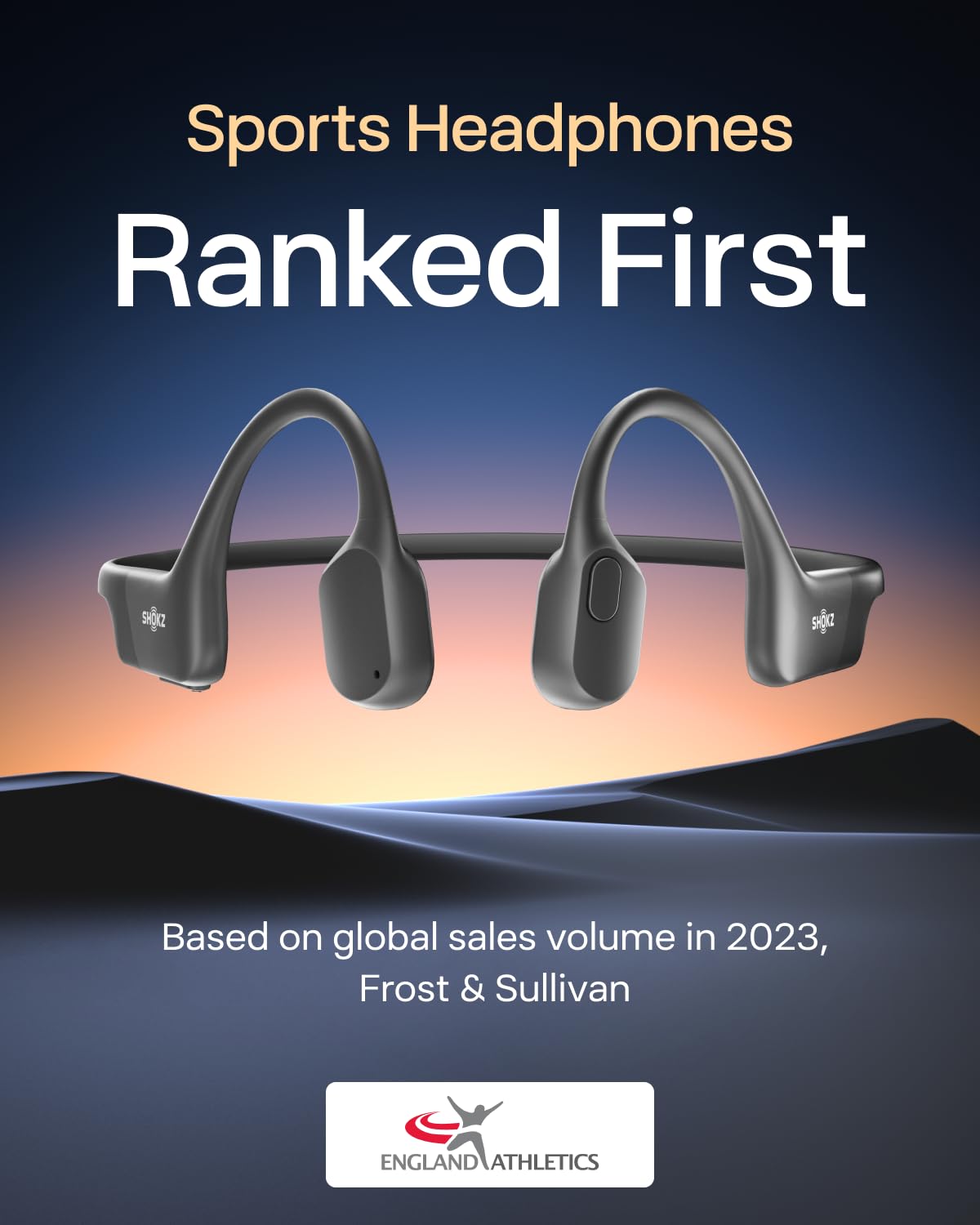 SHOKZ OpenRun Mini Casque à Conduction osseuse, écouteurs Bluetooth Oreilles Libres pour Le Sport avec Micro, Casque sans Fil étanche IP67, 8 Heures d’autonomie, Bandeau de Sport, Noir