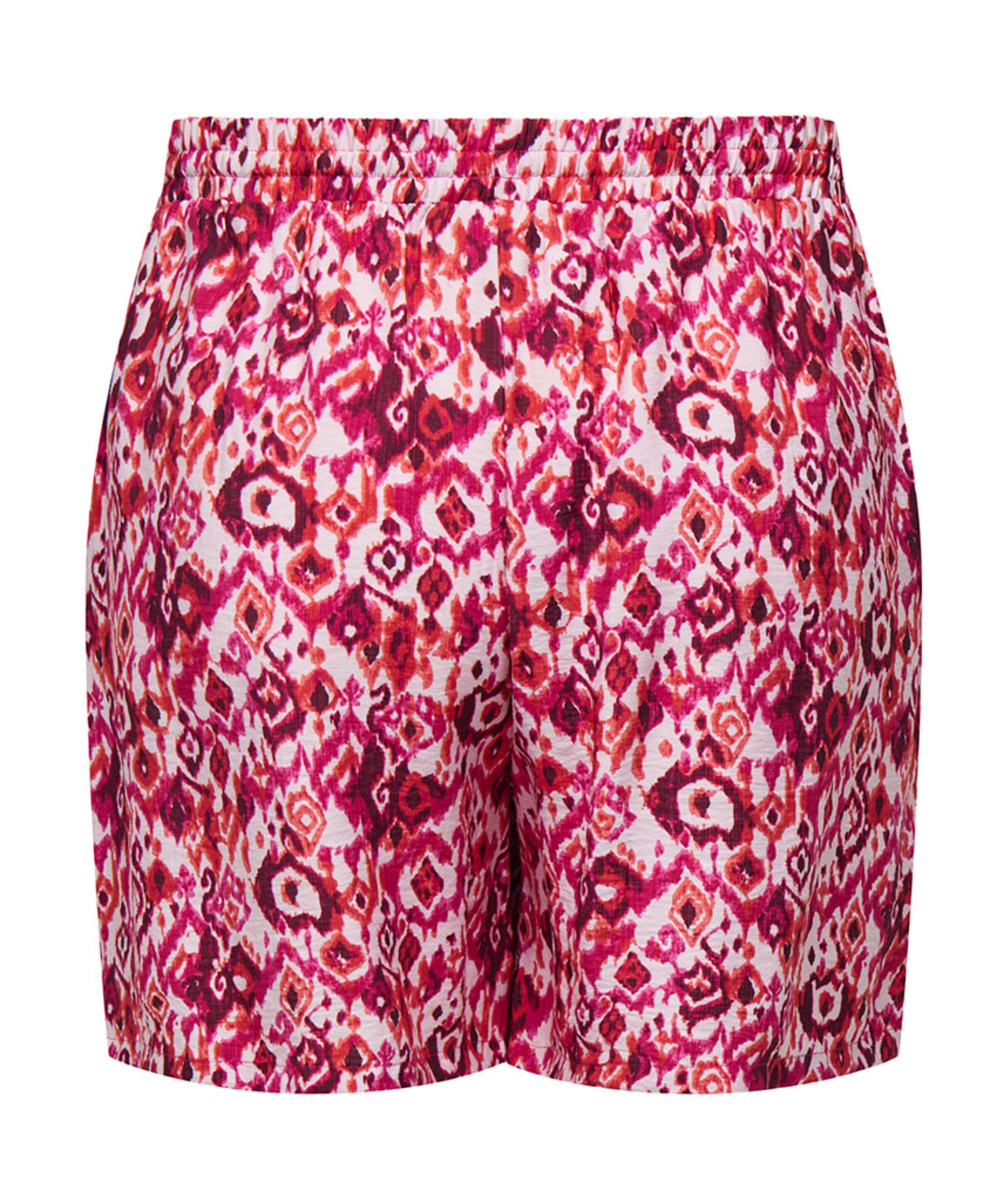 Only Carmakoma CARHAVANA AOP dames korte broek roze