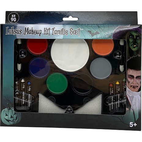 Halloween make-up sæt med 17 dele - multifarvet
