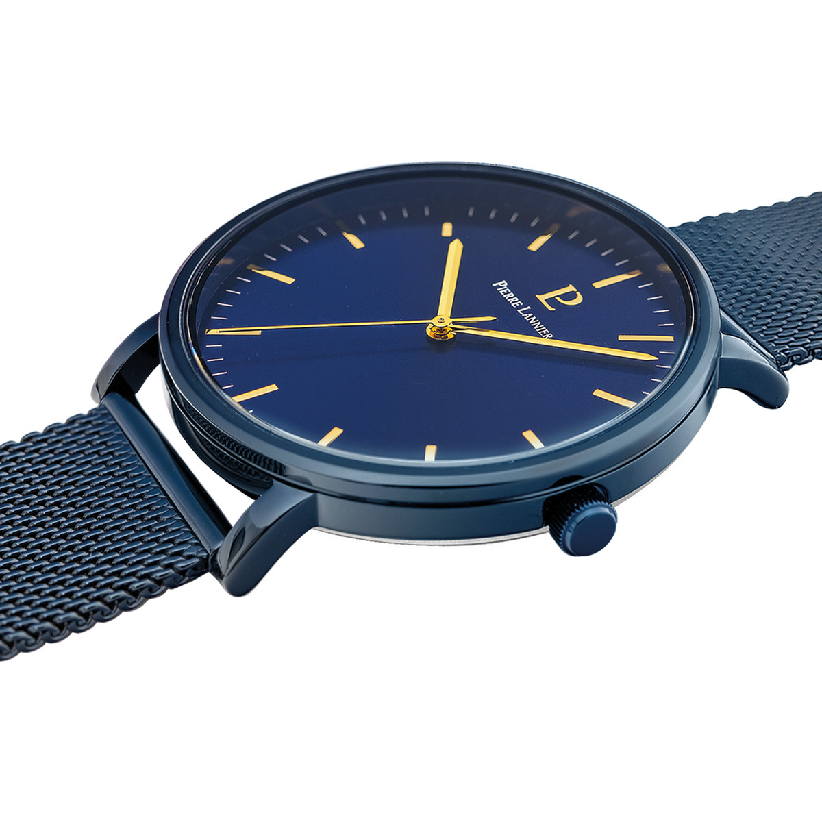 Montre PIERRE LANNIER essential homme bracelet acier bleu