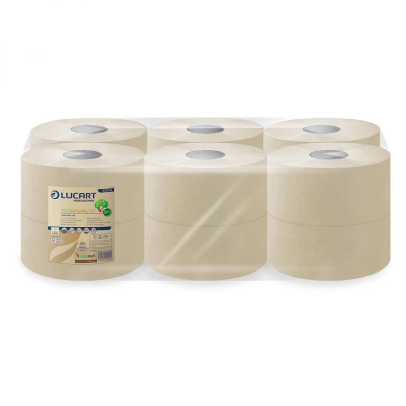 LUCART - Papier toilette EcoNatural - Mini jumbo - x12