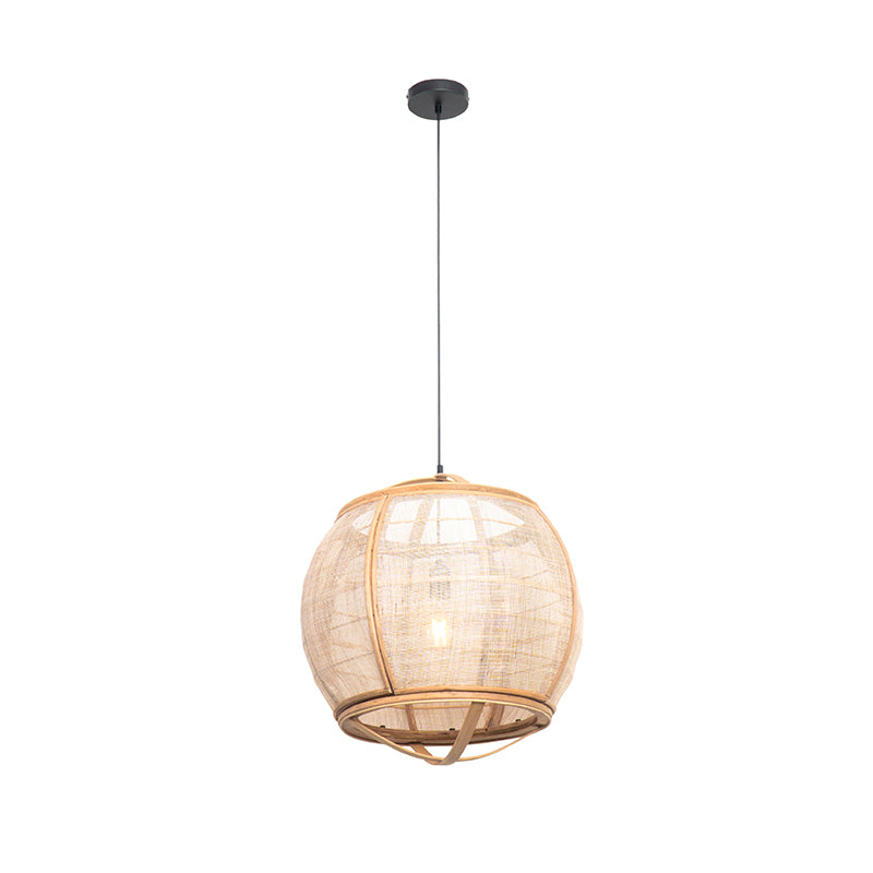 QAZQA Oosterse hanglamp bruin 50 cm - Pascal